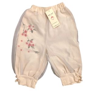 NWT chiffon overlay pants for baby